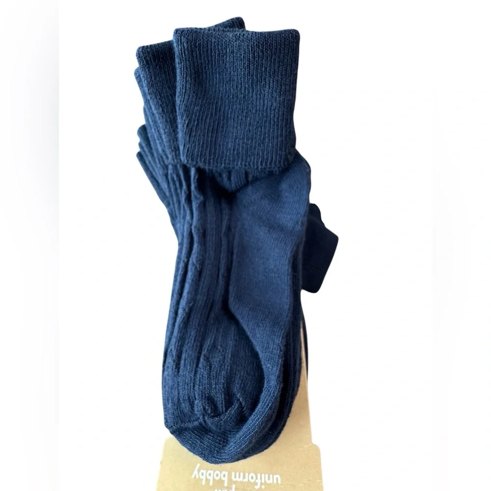 15 Pairs Girls Navy Uniform Socks Size S 7-10 NWT School